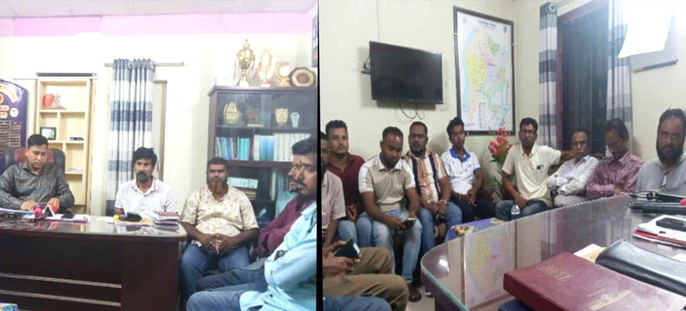 স্থানীয় সাংবাদিকদের সঙ্গে আজমিরীগঞ্জ থানার ওসির মতবিনিময়