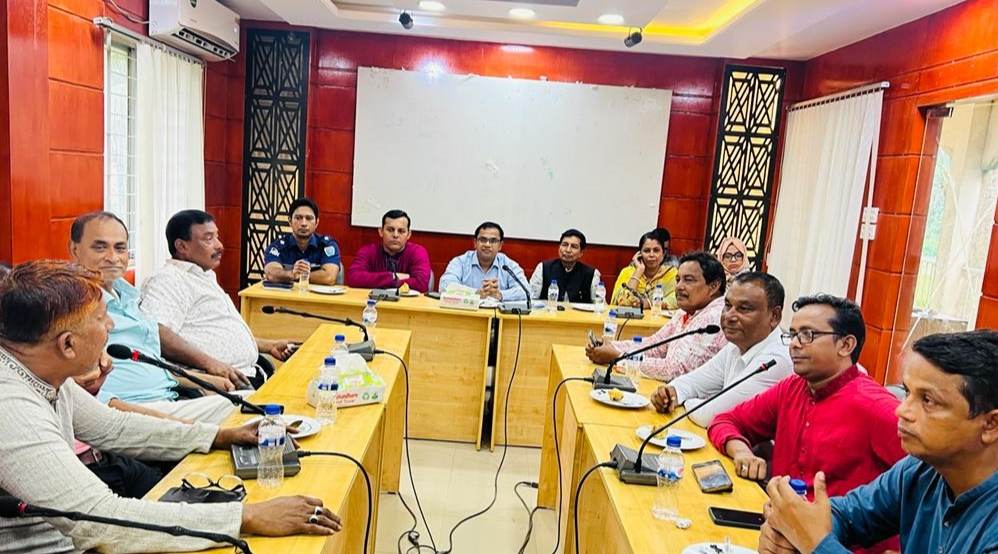 দুর্গোৎসব উপলক্ষে শান্তিগঞ্জে বিশেষ আইনশৃঙ্খলা সভা 
