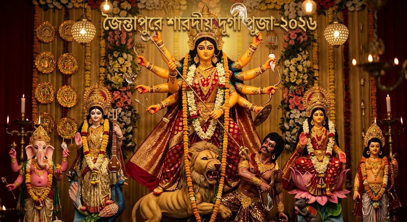 জৈন্তাপুরে ২১টি পূজামণ্ডপে চলছে শারদীয় দুর্গাপূজা
