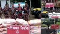 ১৯ বি জি বি'র অ*ভিযানে ১ কোটি ৭ লাখ টাকার ভা র তী য় চোরাচালানি মালামাল জ*ব্দ