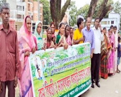 ৭ দফা আন্দোলনে ফের চা শ্রমিকরা