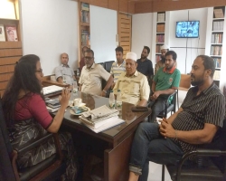 সাংবাদিকদের সাথে মতবিনিময় কানাইঘাটের নবাগত ইউএনও ফারজানা নাসরীনের