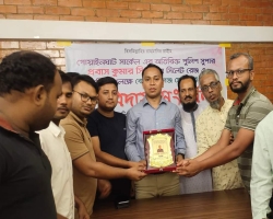 অতিরিক্ত পুলিশ সুপার প্রবাস কুমারকে কোম্পানীগঞ্জ প্রেসক্লাবের সংবর্ধনা 