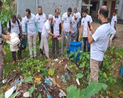 গোয়াইনঘাটে ডেঙ্গু প্রতিরোধে পরিচ্ছন্নতা অভিযান