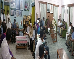 সিলেট মহানগর আ.লীগের সভাপতির সাথে ওয়ার্ড নেতৃবৃন্দের মতবিনিময়