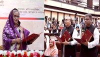 শপথ গ্রহণ করেছেন সিলেট সিটির নতুন মেয়র আনোয়ারুজ্জামান
