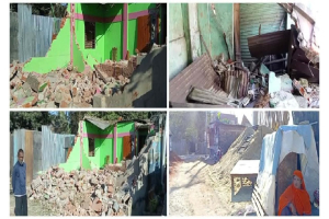 মাধবপুরে নোটিশ ছাড়া উচ্ছে*দ অভি*যান  চালিয়ে দুটি পরিবারকে ঘ*রছাড়া করার অভি*যোগ
