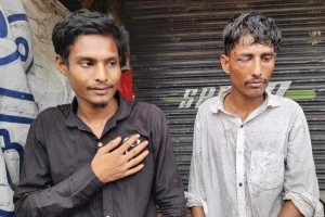 শায়েস্তাগঞ্জে জনতার হাতে দুই ছাগল চো র আ ট ক