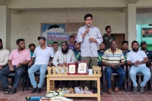 মাধবপুরে জাতীয় ও আন্তর্জাতিক ক্রীড়া দিবস উপলক্ষে প্রীতি ক্রিকেট ম্যাচ