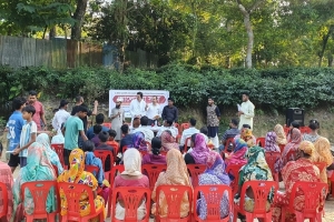 তারাপুর চা বাগানে হাম ও ডেঙ্গু প্রতিরোধে সচেতনতামূলক সভা