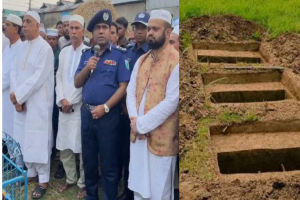 বানিয়াচংয়ে সংঘর্ষে নিহত ৩ জনের জানাজায় মুসল্লীর ঢল, দাফন সম্পন্ন