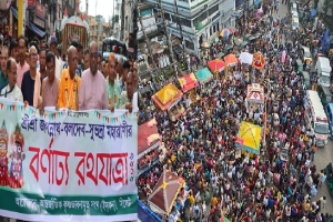 সিলেটে উৎসবমুখর পরিবেশে জগন্নাথ দেবের রথযাত্রা মহোৎসব