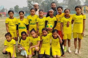 প্রাথমিক বিদ্যালয় গোল্ডকাপ টুর্নামেন্ট বালিকায় বিভাগে বিজয়ী মাধবপুর