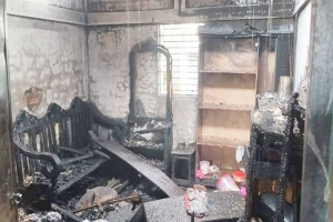 নবীগঞ্জে বসতঘর আগুনে পুড়ে ছাই ব্যাপক ক্ষয়ক্ষতি 