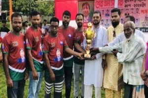 জগন্নাথপুরে শের এম সাত্তার ফুটবল টুর্নামেন্ট উদ্বোধন