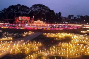 এক লাখ মোমবাতি জ্বালিয়ে ভাষা শহীদদের স্মরণ