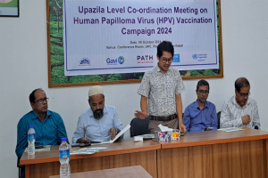 রাজনগরে জরায়ু মুখ ক্যান্সার প্র*তিরোধের ‘এইচপিভি’ টিকা ক্যাম্পেইন উপলক্ষে সভা
