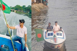 পুরাতন খোয়াই নদীতে নৌযান চলাচল উদ্বোধন করলেন ব্যারিস্টার সুমন