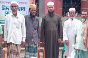 শাল্লায় আব্দুল্লাহ ফাউন্ডেশনের ঈদ সামগ্রী বিতরণ