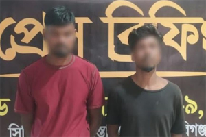 মাধবপুরে বিপুল পরিমাণ গাঁ*জাসহ আ*টক ২