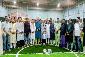 বড়লেখায় রাহিম'স স্পোর্টস সেন্টার  ইনডোর স্টেডিয়ামের শুভ উদ্বোধন