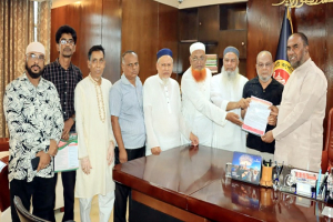 ৫ দফা দাবিতে সিসিক প্রশাসকের কাছে স্মারকলিপি