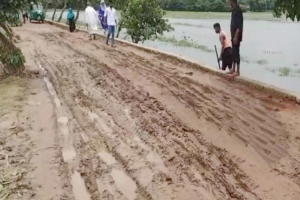 শিবগঞ্জ-পাইলগাঁও সড়কের বেহাল দশা,চরম ভোগান্তিতে হাজারো মানুষ