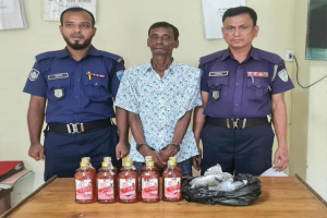 বড়লেখায় ভারতীয় ম দ-গাঁ জাসহ মা দ ক ব্যবসায়ি গ্রে ফ তা র