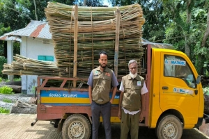 মাধবপুরে বিপুল পরিমাণ চো'রাই বাঁশ জ'ব্দ