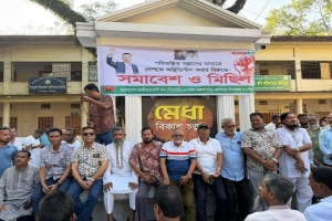 মাধবপুরে বিএনপির বিক্ষোভ মিছিল ও সমাবেশ