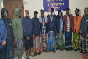 জগন্নাথপুরে ৯ জুয়াড়ি গ্রে প্তা র