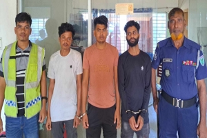 মাধবপুরে সীমান্ত দিয়ে ভারতে অনুপ্রবেশের চেষ্টা,আটক ৩