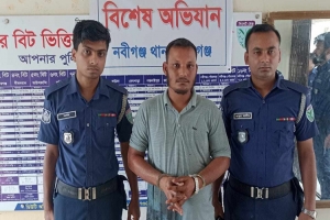 নবীগঞ্জে ছা ত্র লী গে র সাবেক সভাপতি ফয়সাল গ্রে ফ তা র