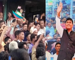 সুনামগঞ্জ ১ আসনে রনজিত সরকার মনোনয়ন পাওয়ায় আনন্দ মিছিল