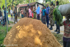 শ্রীমঙ্গলে অ*বৈধভাবে উত্তোলিত বালু জ*ব্দ