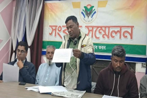নবীগঞ্জে প্রবাসী তালেব উদ্দিনকে জড়িয়ে মিথ্যা সংবাদের প্রতিবাদে সংবাদ সম্মেলন