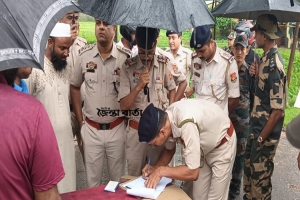 কুলাউড়া সী*মান্তে বি এস এফে র গু*লিতে নি হ ত তরুণের লা*শ হস্তান্তর 