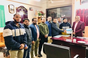 বড়লেখায় নবাগত অফিসার ইনচার্জের সাথে নিসচার মতবিনিময় 