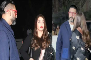 গুঞ্জনের পর এবার একসঙ্গে দেখা গেল ঐশ্বরিয়া–অভিষেককে