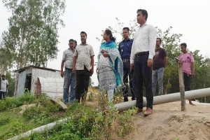 চুনারুঘাটে অবৈধভাবে মাটি উত্তোলনে এক লক্ষ টাকা অর্থদণ্ড প্রদান