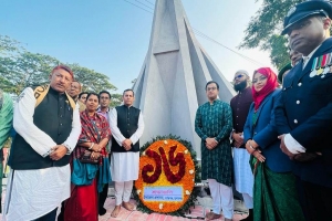 শান্তিগঞ্জে যথাযোগ্য মর্যাদায় মহান বিজয় দিবস উদযাপন 