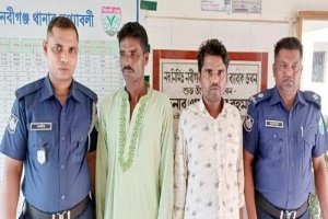 নবীগঞ্জে গাঁজাসহ দুই মাদক ব্যবসায়ী গ্রেফতার 