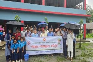 গোয়াইনঘাটে  পরিষ্কার-পরিচ্ছন্নতা অভিযান