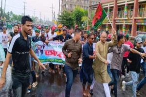 বড়লেখায় জেলা বিএনপির উপদেষ্টা সাজুর আগমনে র‍্যালি ও গণসমাবেশ
