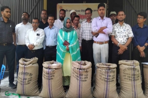 জামালগঞ্জে সরকারিভাবে কৃষকের ধান ক্রয়ের উদ্বোধন 