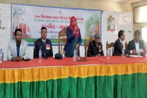 মহান বিজয় দিবসে লাখাইয়ে পুষ্পস্তবক অর্পন ও আলোচনা সভা 