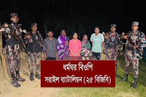 মাধবপুরে অ বৈ ধ অ*নুপ্রবেশ: নারীসহ আ ট ক ৫