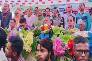শেখ হাসিনার বাংলায় ফেরার সুযোগ নেই: তাহিরপুরে জাহিদ হোসেন 