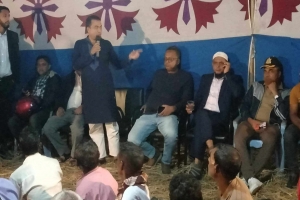 লাখাইয়ে শ্মশান কালী পূজা অনুষ্ঠিত
