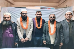 বাহুবল প্রেসক্লাবের নতুন কমিটির নেতৃবৃন্দকে ফুলের শুভেচ্ছা দিল জামায়াত